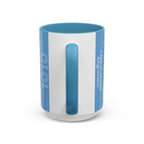  Back of 1010 angel number affirmation mug showing handle