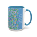  1010 angel number side of affirmation mug featuring Eden art