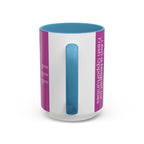  Back of 111 angel number affirmation mug showing handle
