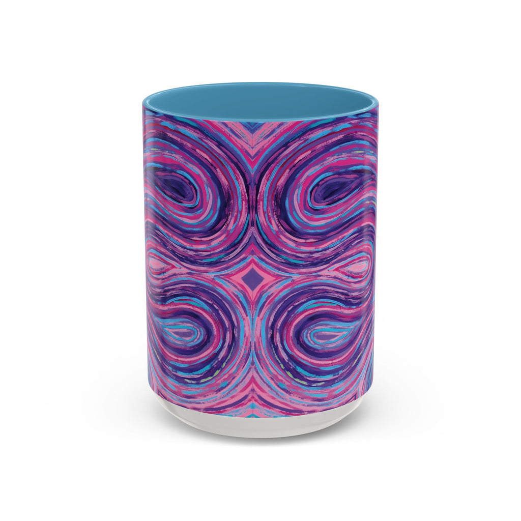  Front of 111 angel number affirmation mug with Marley frequency art