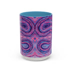  Front of 111 angel number affirmation mug with Marley frequency art