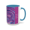  111 angel number side of affirmation mug featuring Marley art