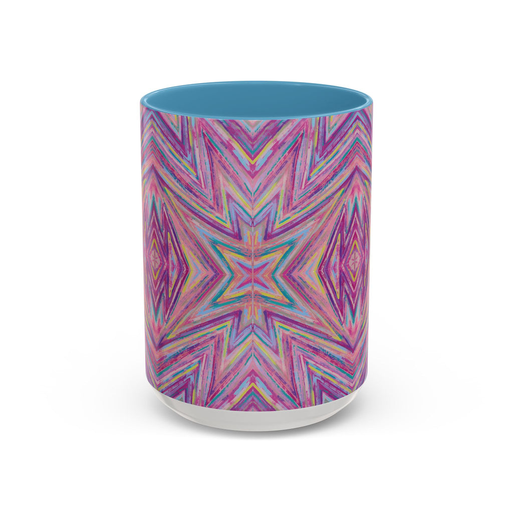  Front of 1111 angel number affirmation mug with Jem frequency art