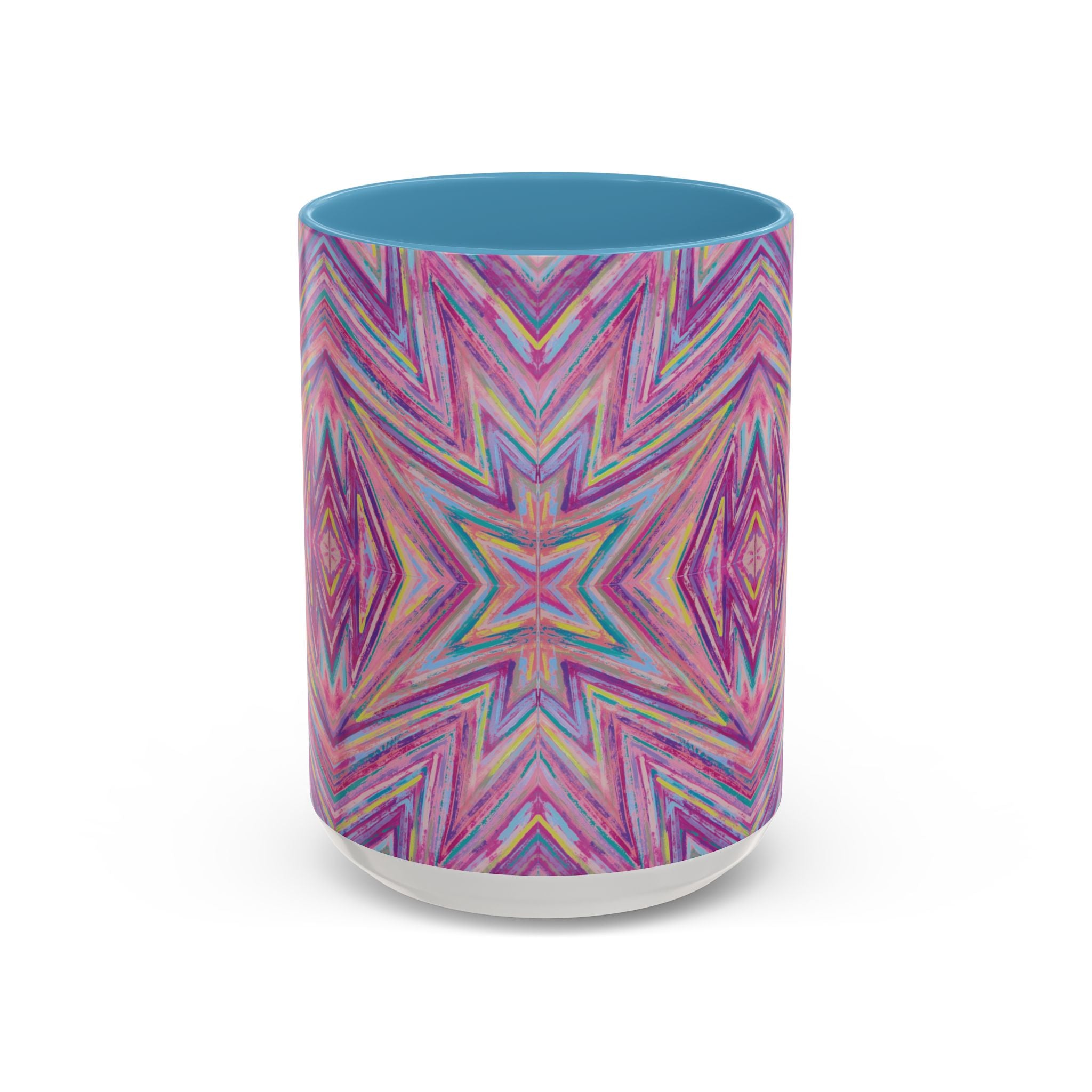  Front of 1111 angel number affirmation mug with Jem frequency art