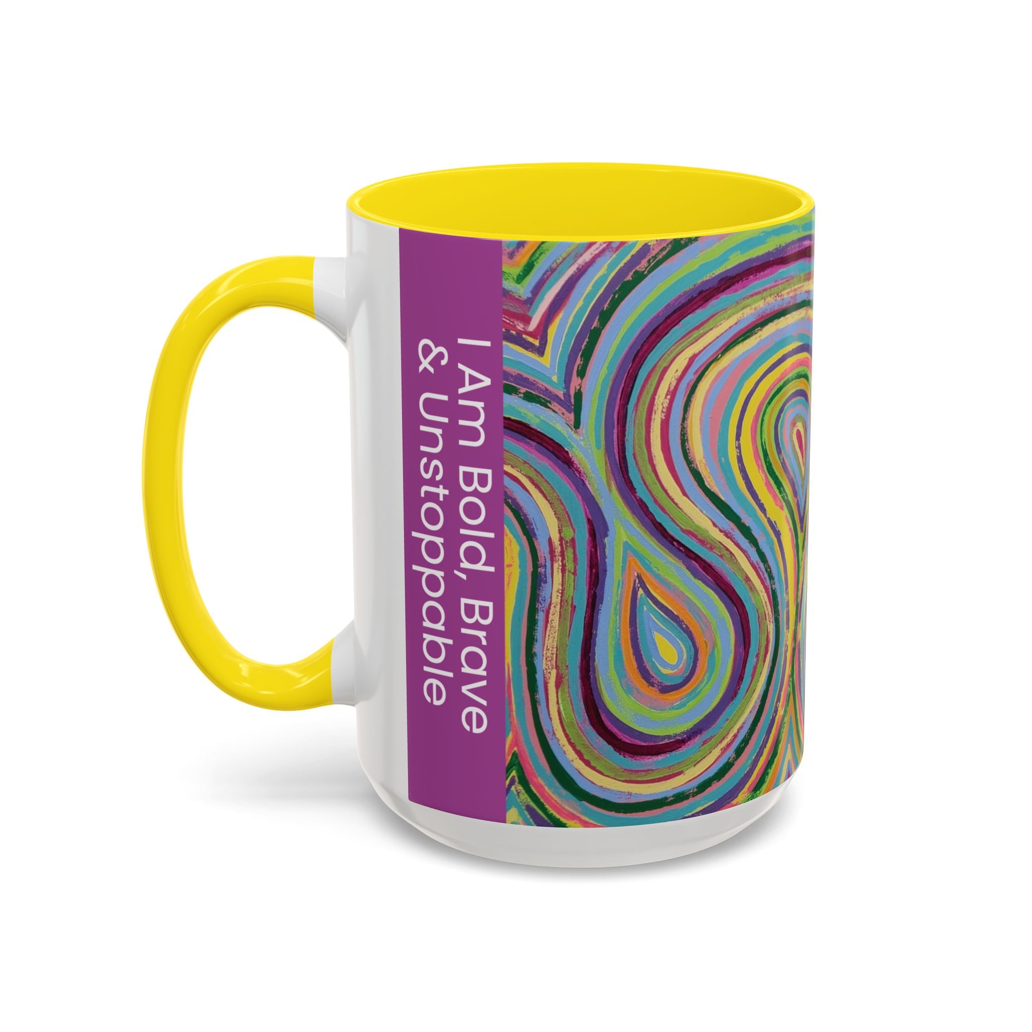  1212 angel number mug affirmation: I am bold, brave and unstoppable