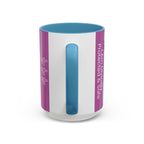  Back of 444 angel number affirmation mug showing handle