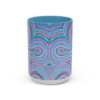  Front of 444 angel number affirmation mug with Josie chakra art