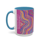  555 angel number mug affirmation: I am embracing change fearlessly