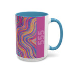  555 angel number side of affirmation mug featuring Bali art