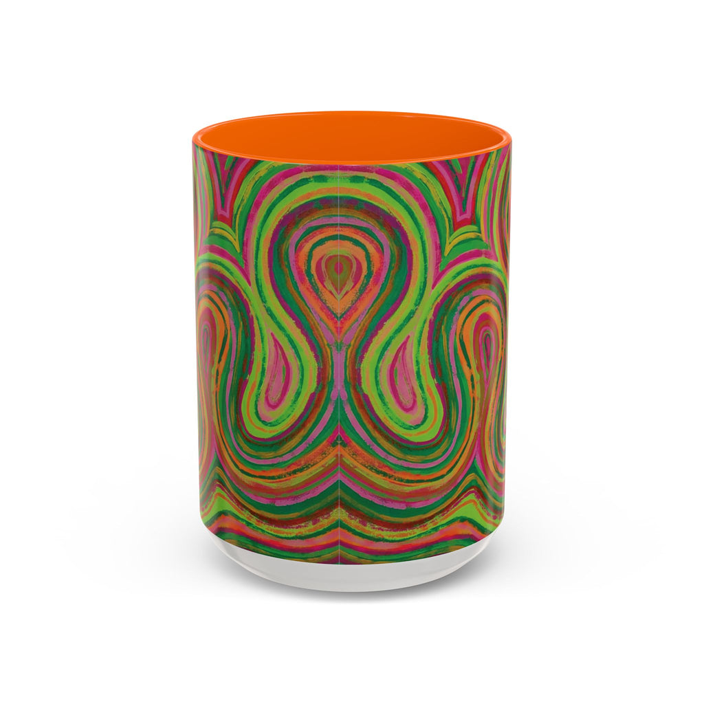  Front of 888 angel number affirmation mug with Clover frequency art
