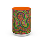  Front of 888 angel number affirmation mug with Clover frequency art