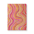  Front cover of The Solstice Journal, a self care journal featuring original chakra art in orange, pink and yellow