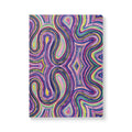  Front cover of The Dakota Journal, a self care journal featuring original chakra art in purple, green, blue, yellow and pink