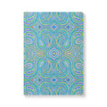  Front cover of The Eden Journal, a self care journal featuring original chakra art in pastel blue, green, yellow and pink
