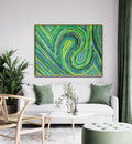  Jade wall art displayed in a living space