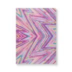  Front cover of The Jem Journal, a self care journal featuring original chakra art in pink, blue and yellow