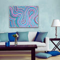  Josie wall art displayed in a living space