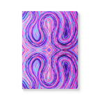  Front cover of The Marley Journal, a self care journal featuring original chakra art in purple, pink, turquoise and blue