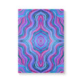  Front cover of The Melody Journal, a self care journal featuring original chakra art in pink, purple and blue