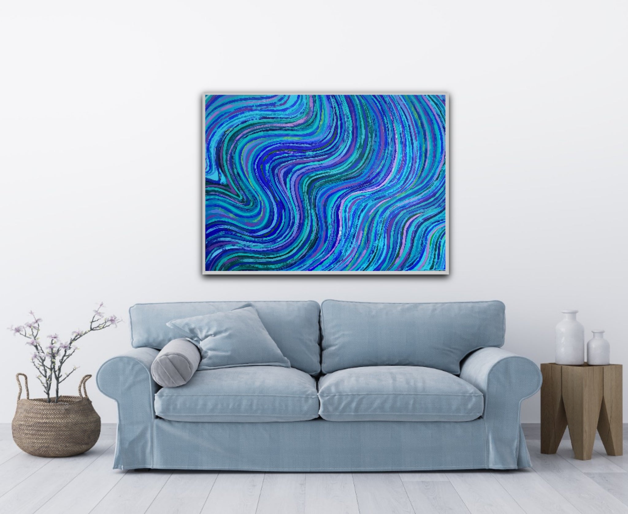  Noah wall art displayed in a living space