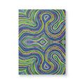  Front cover of The Octavia Journal, a self care journal featuring original chakra art in green and purple