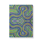  Front cover of The Octavia Journal, a self care journal featuring original chakra art in green and purple