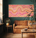 Solstice wall art displayed in a living space