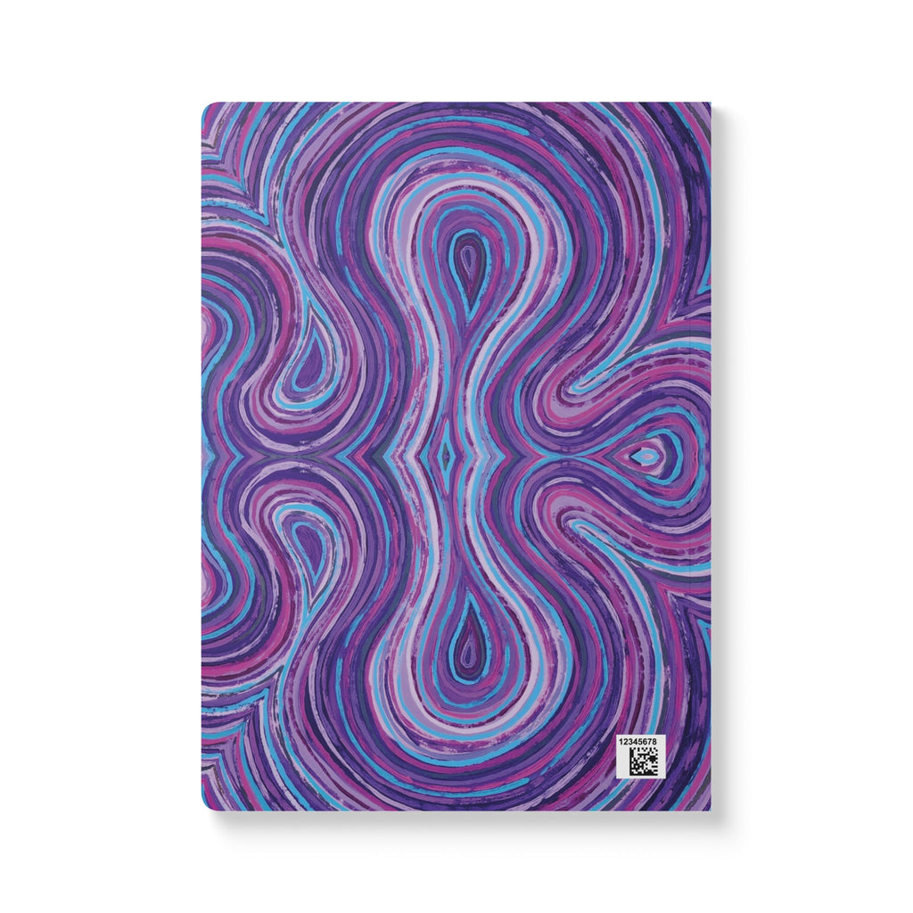  Back cover of The Violet Journal wrapped in Violet original art