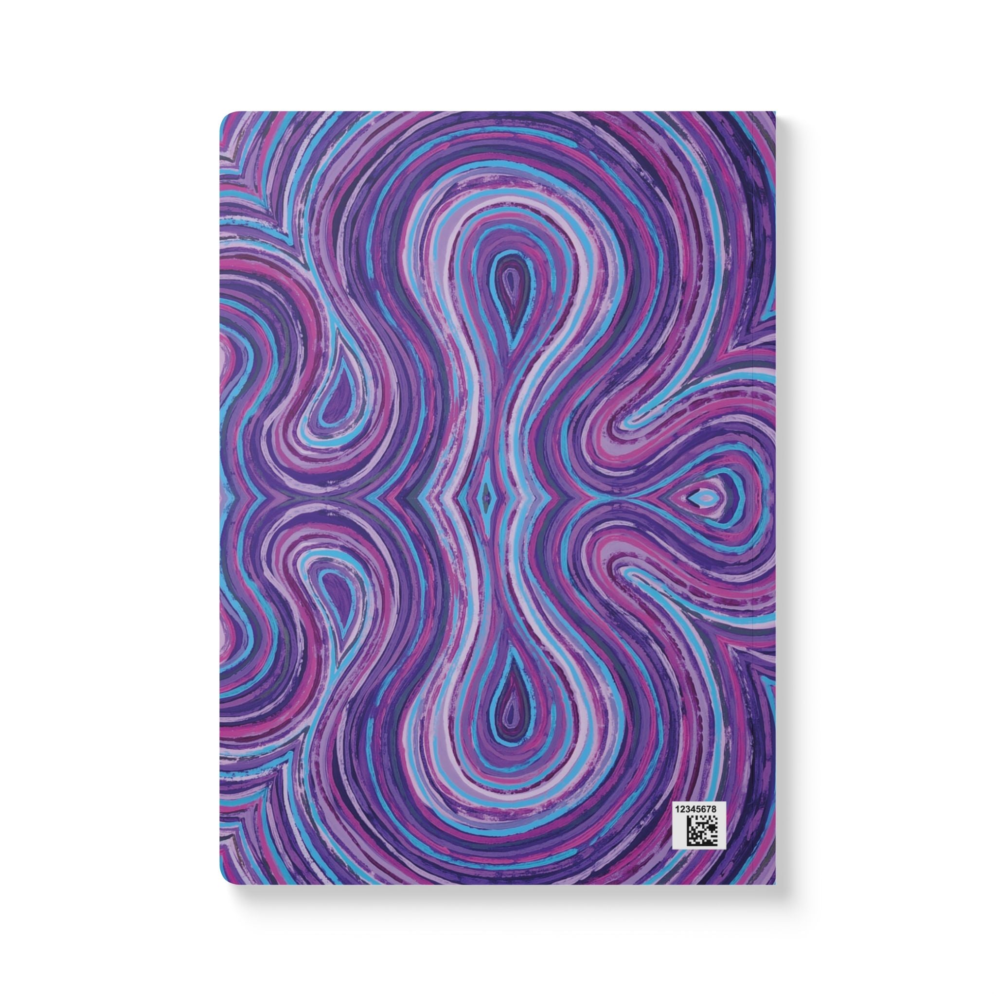  Back cover of The Violet Journal wrapped in Violet original art