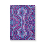  Front cover of The Violet Journal, a self care journal featuring original chakra art in purple, blue and pink